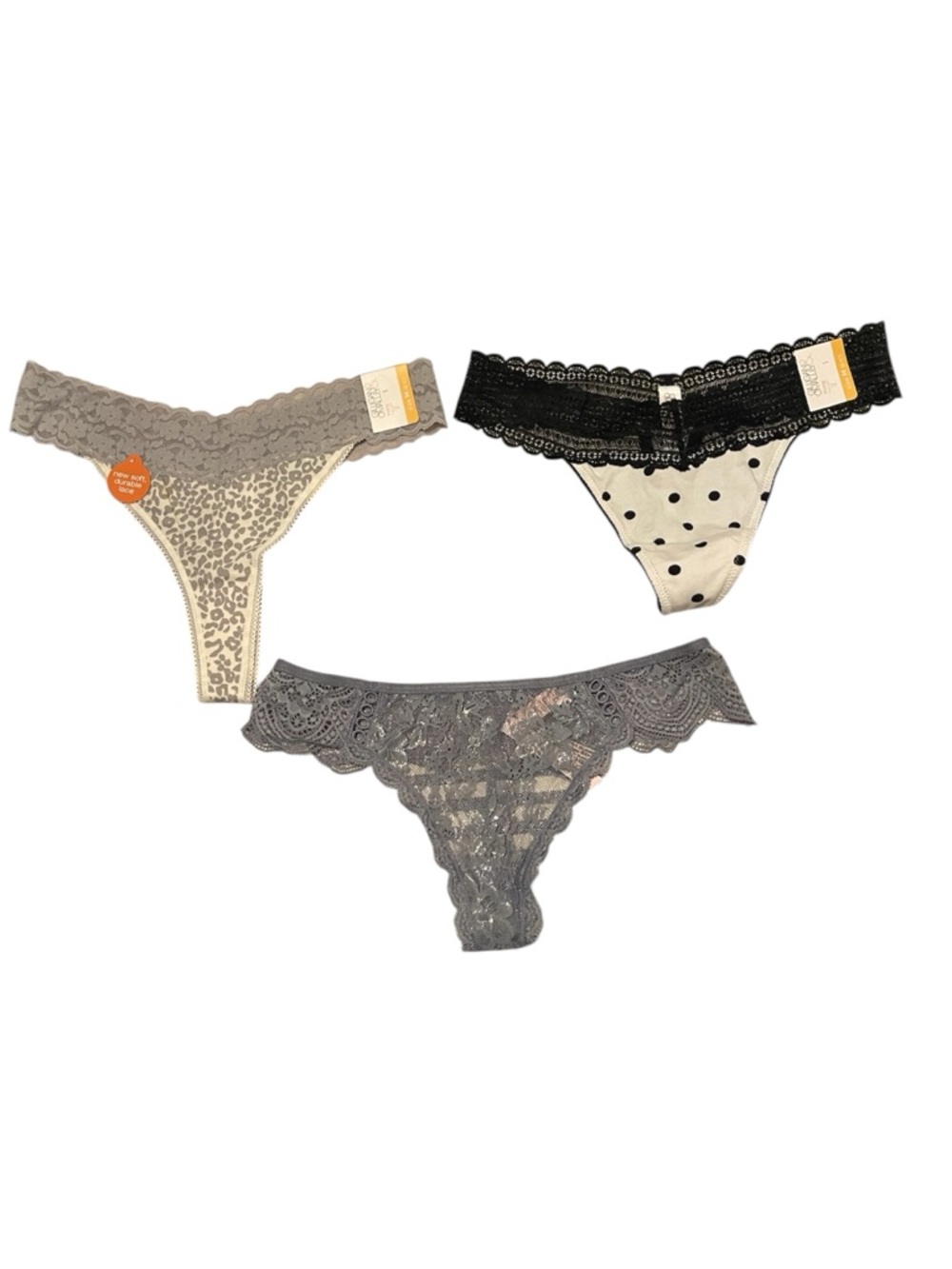 3 NWT Thongs - Victoria’s Secret & Gilligan & O’Malley (Target) - Sz Medium